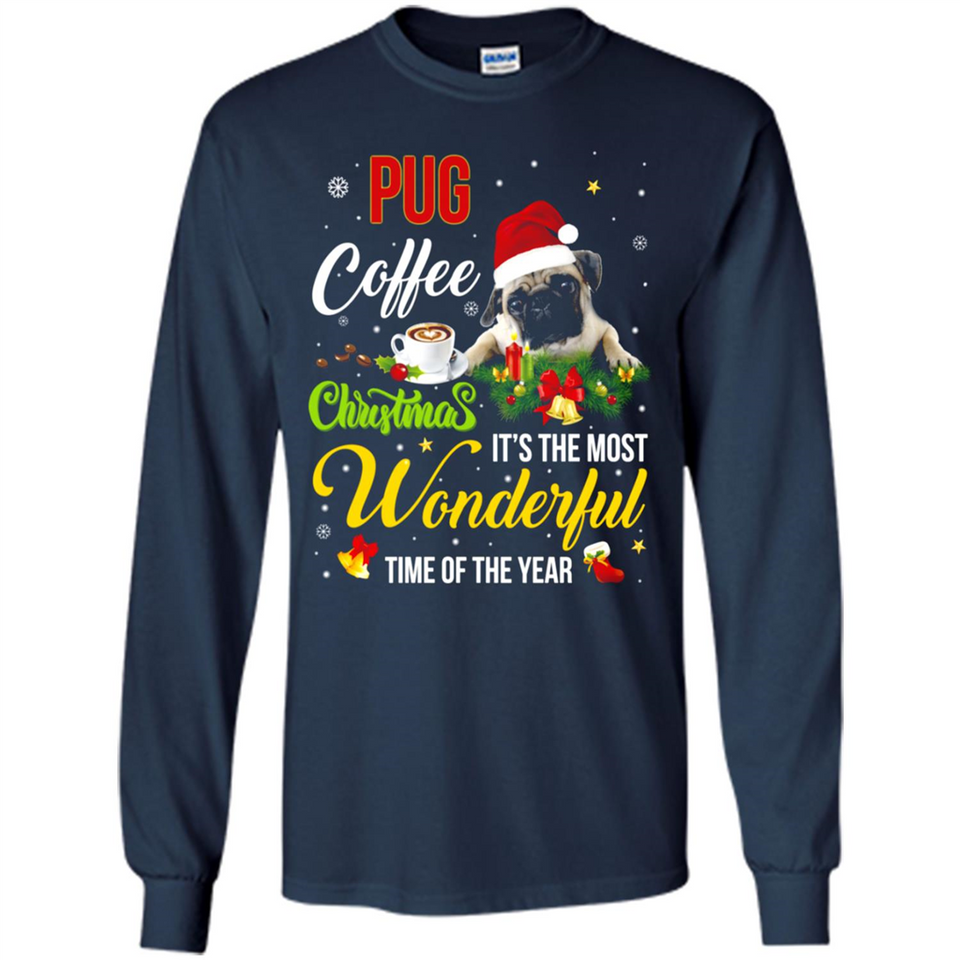 Pug Coffee Wonderful Christmas