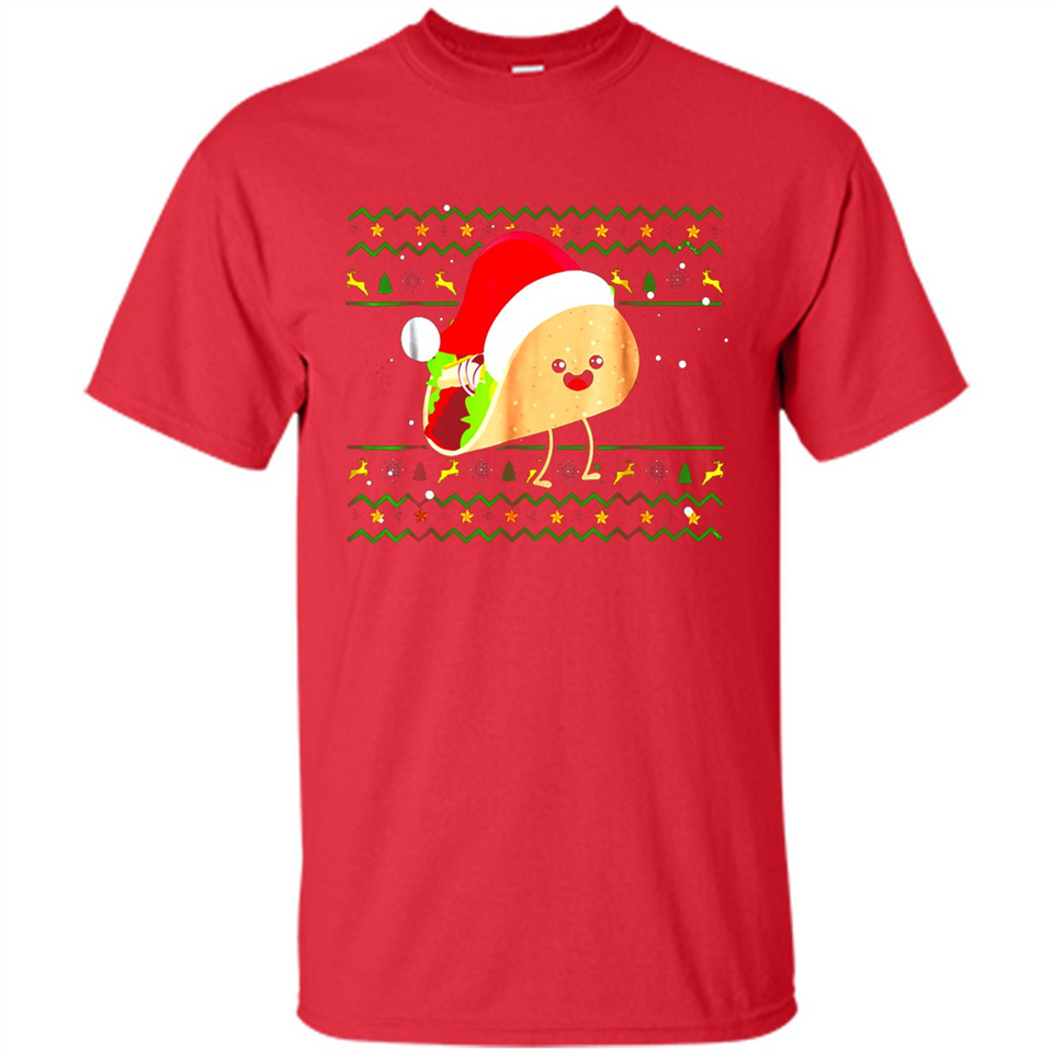 TACO Santa Hat Ugly Christmas shirt Ladies' Boyfriend
