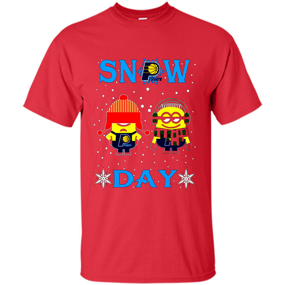 Snow Day Shirt For Indiana Pacers Vs Minion Fans pingpong