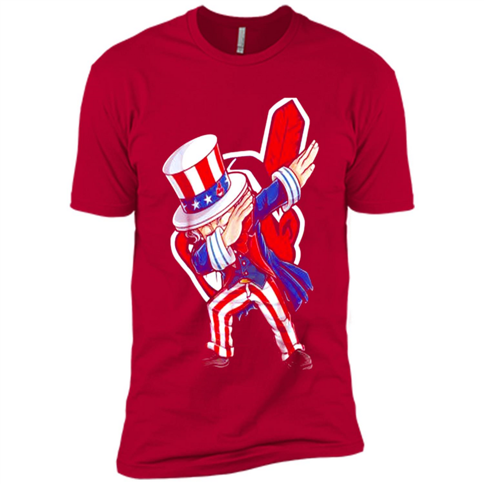 MLB CLEVELAND INDIANS UNCLE SAM DABBING INDEPENDENCE DAY