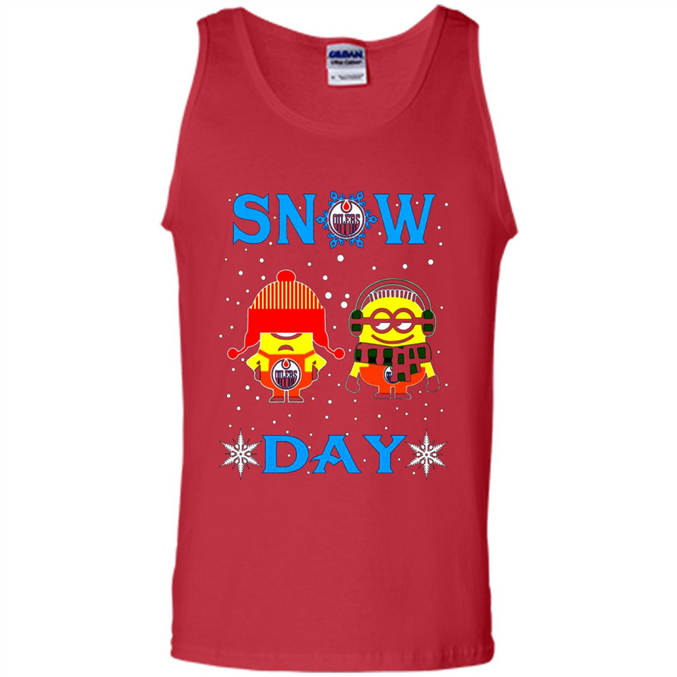 Snow Day Shirt For Edmonton Oilers Vs Minion Fans pingpong