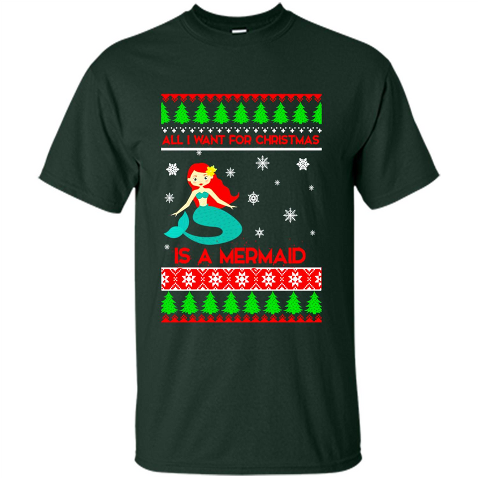 All I Want For Christmas Is A Mermaid ugly PINGPONG