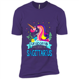 Unicorns are born in Sagittarius Birthday Rainbow Custom Ultra Cotton