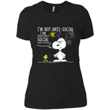 Snoopy I'm Not Anti-Social I Am Selectively Social