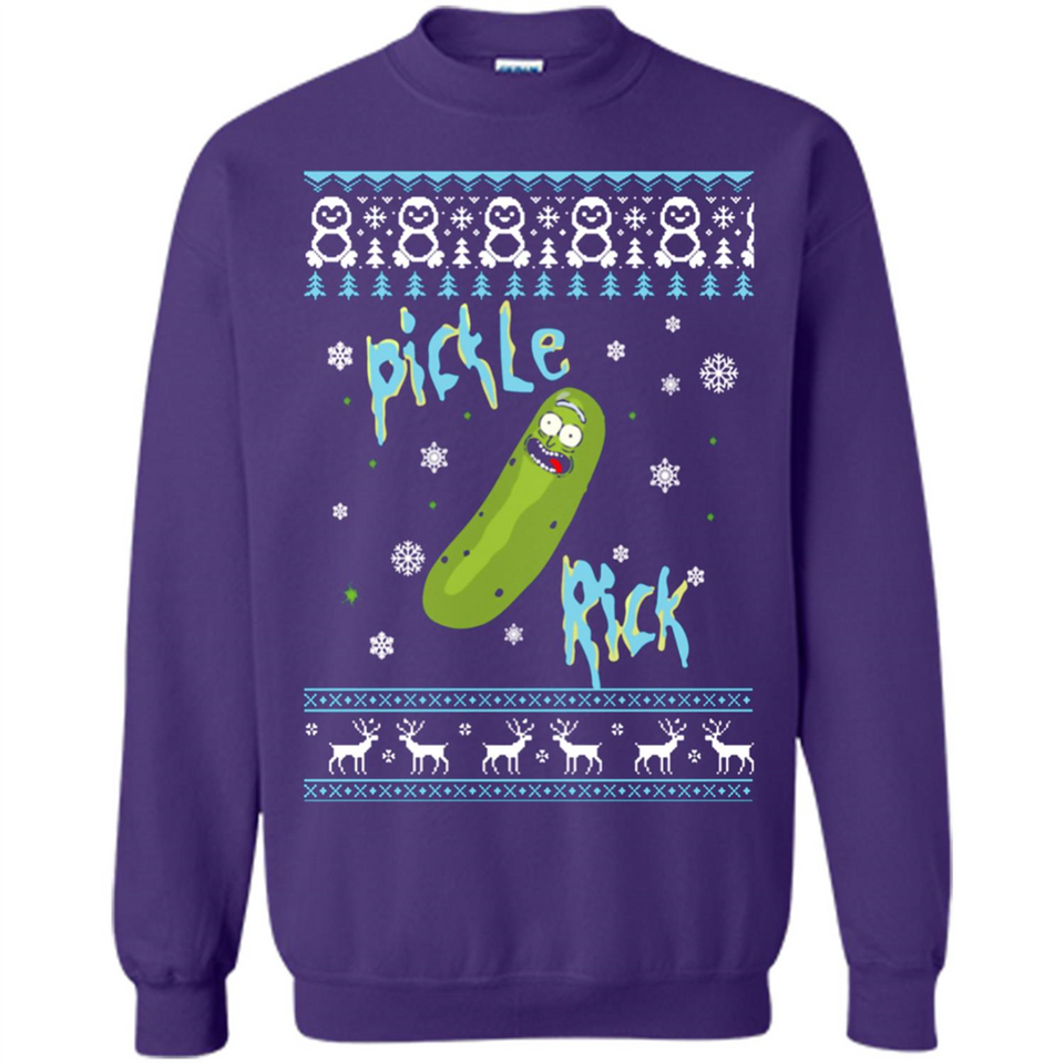 Rick and Morty Pickle Rick Ugly Christmas Sweater - Sweatshirt