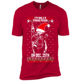 Morning Person Dutch Shepherd Funny Xmas - Premium Short Sleeve T-Shirt