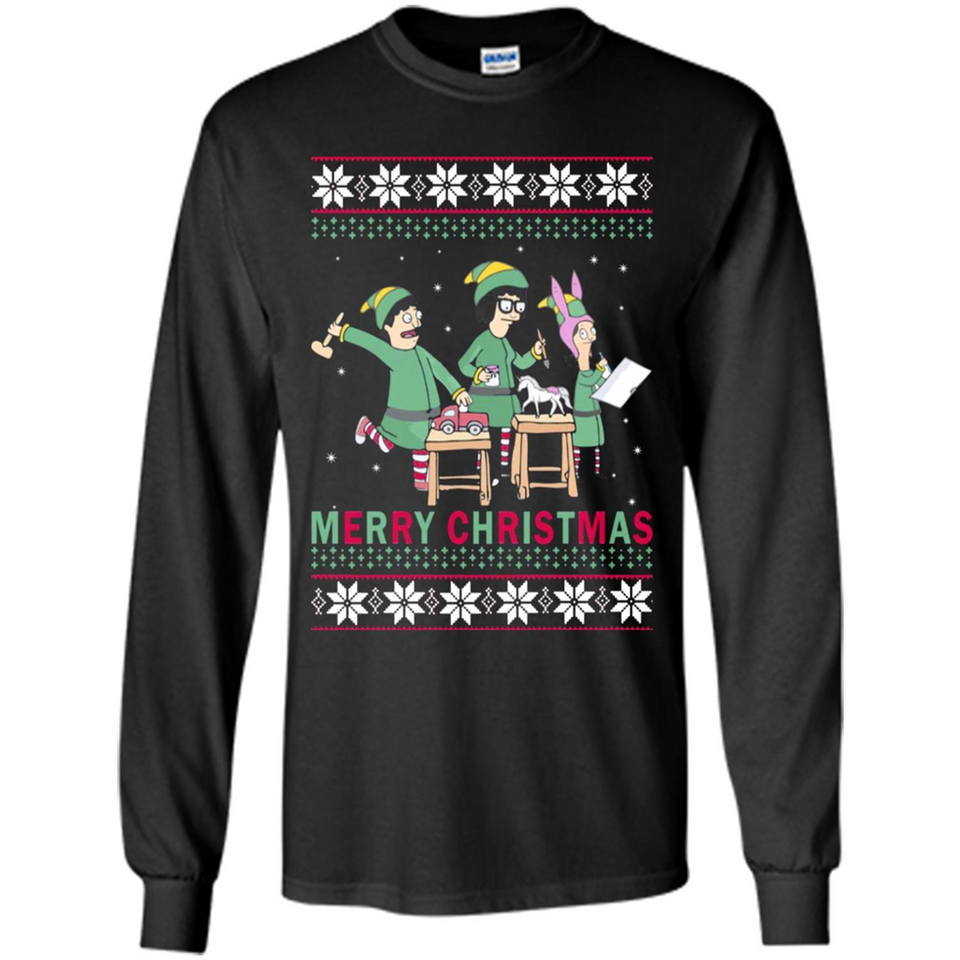 Bob’s burgers Elf Merry Christmas - Long Sleeve T-Shirt