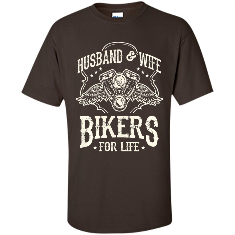 Husband & Wife Biker For Life Couple