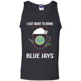 I Just Want To Drink Hot Chocolate & Watch Toronto Blue Jays Ugly Christmas Sweater PINGPONG
