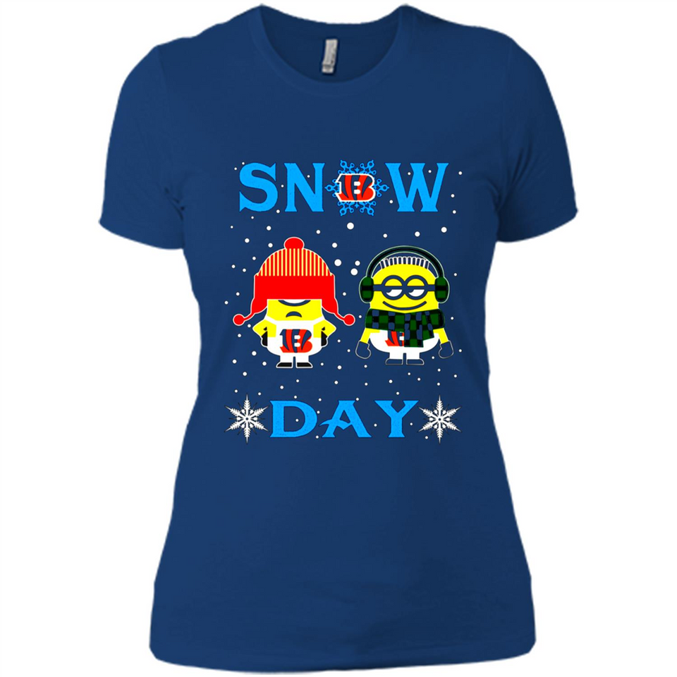 Snow Day Shirt For Cincinnati Bengals Vs Minion Fans pingpong
