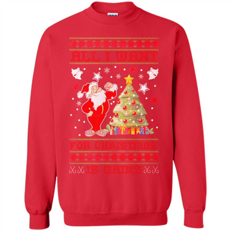 All I Want For Christmas Is Gains Christmas Tree Santa Claus