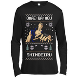 Omae Wa Mou Shindeiru Ugly Christmas Sweater - Canvas Long Sleeve T-Shirt