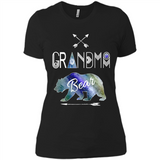 Grandma Bear Shirt Tribal Family Vacation & Camping Tee - Ladies' Boyfriend T-Shirt