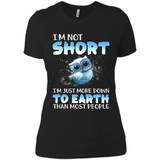 The owl I'm not short I just more down to Earth than most people - Ladies' Boyfriend T-Shirt