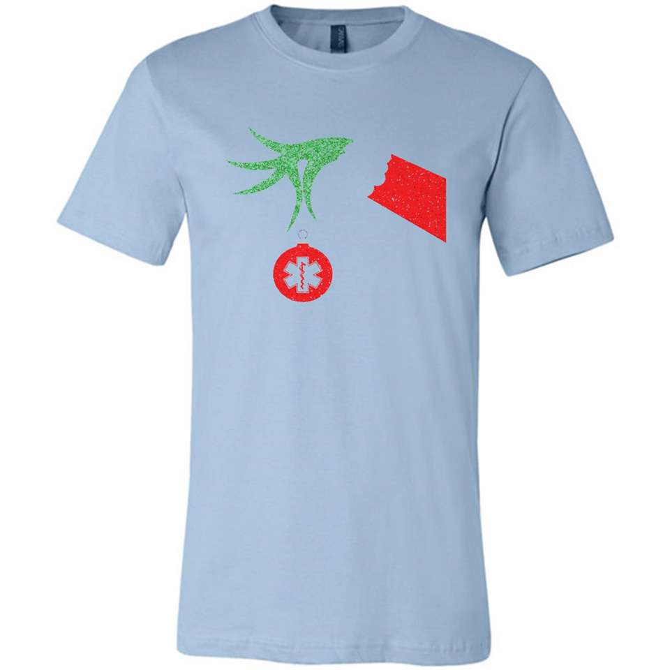 Funny Grinch Hand holding Doctor ornament Christmas Sporty T-Shirt - Canvas Unisex T-Shirt