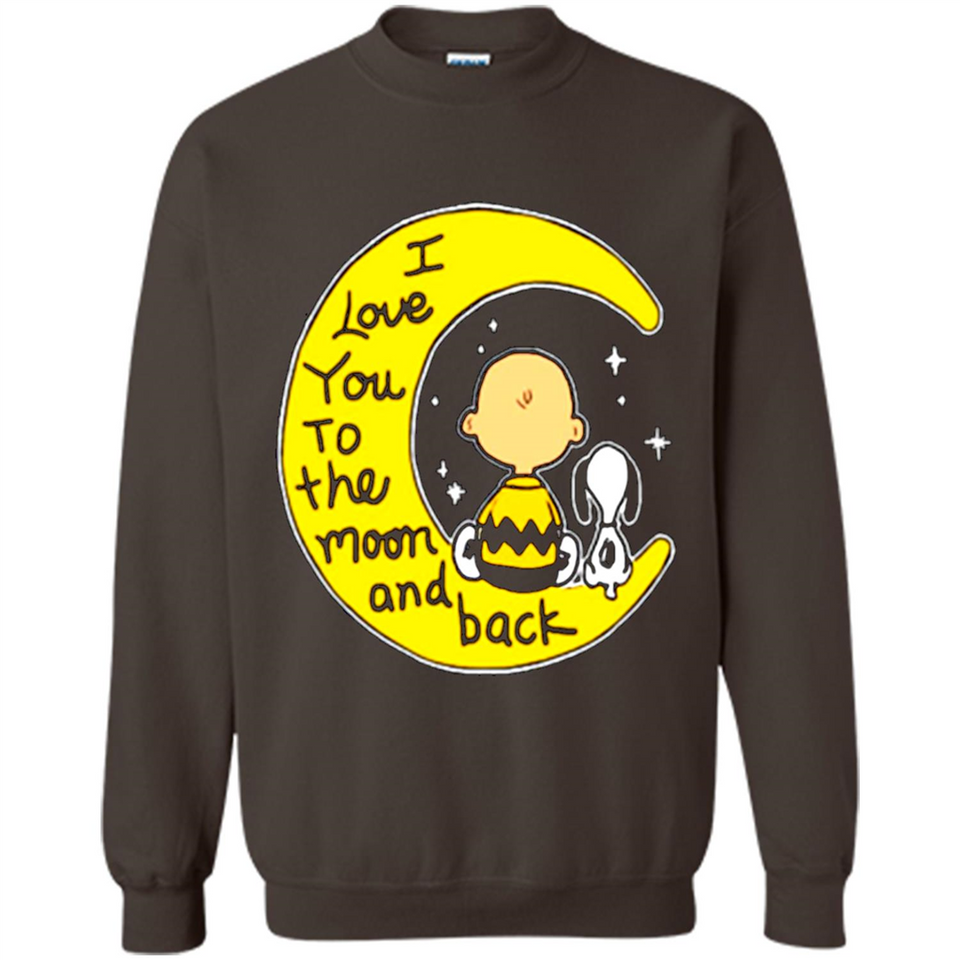 I LOVE YOU TO THE MOON AND BLACK CHARLIE BROWN AND SNOOPY