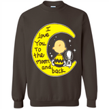 I LOVE YOU TO THE MOON AND BLACK CHARLIE BROWN AND SNOOPY