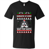 Namastay at home and wait for Santa Christmas sweatshirt PINGPONG