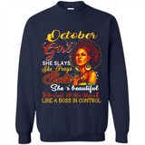 October Girl She Slays She Prays Beautiful Birthday PINGPONG