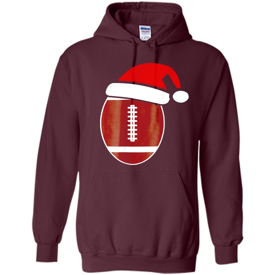 Christmas Football Shirt - Football Santa Hat Christmas