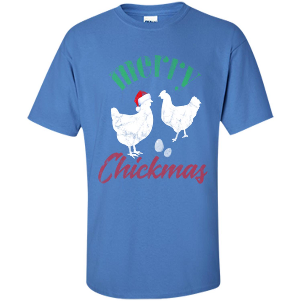 Christmas Chicken Shirt Santa Hens Lover Funny Farmer Gift - Shirt
