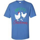 Christmas Chicken Shirt Santa Hens Lover Funny Farmer Gift - Shirt