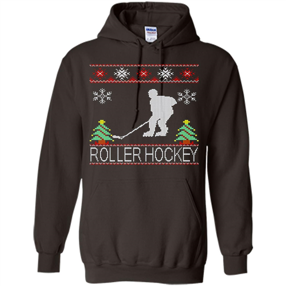 roller hockey Christmas ugly