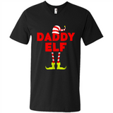 Mens Daddy Elf T-Shirt Funny Matching Christmas Costume - Men's V-Neck