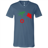 Funny Grinch Hand holding Doctor ornament Christmas Sporty T-Shirt - Canvas Unisex V-Neck