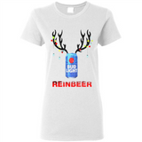 Bud light reinbeer Christmas - Ladies Short-Sleeve