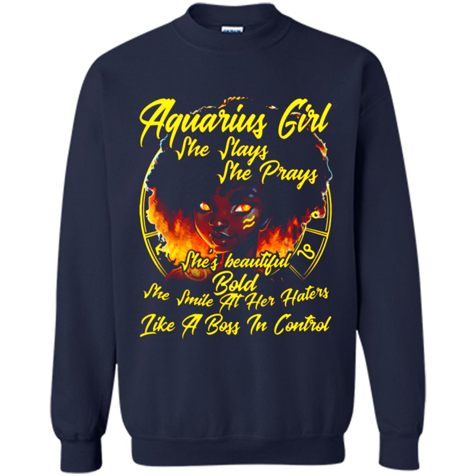 Aquarius Girl She Slays She Prays Zodiac Sign PINGPONG