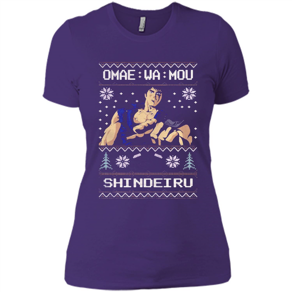 Omae Wa Mou Shindeiru Ugly Christmas Sweater - Ladies' Boyfriend T-Shirt