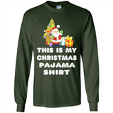 This is My Christmas Pajama Shirt - Santa Bear Tree Gift Tee