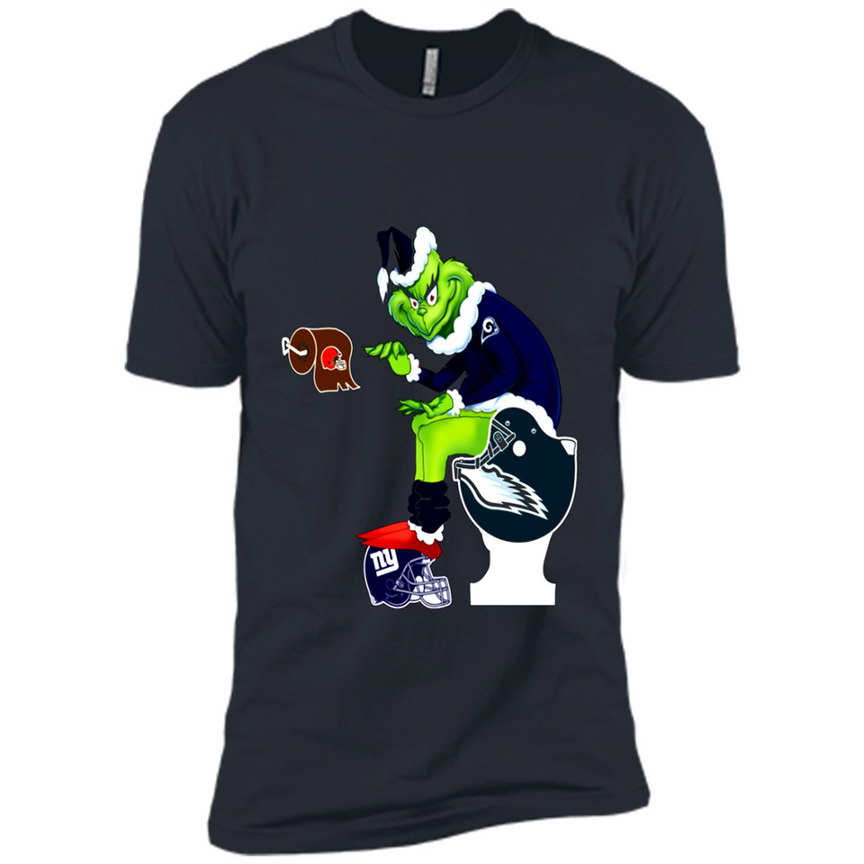 Los Angeles Rams Toilet Grinch Santa Claus Football Fan PINGPONG