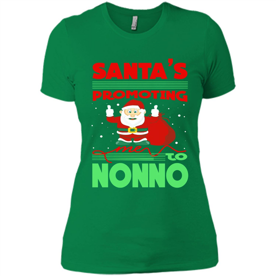 Santa's Promoting Me To Nonno - Ladies' Boyfriend T-Shirt
