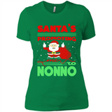 Santa's Promoting Me To Nonno - Ladies' Boyfriend T-Shirt