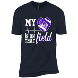 Abilene Christian Wildcats Football My Heart is on that Field - Premium Short Sleeve T-Shirt
