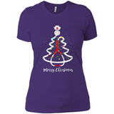 Christmas tree Nurse merry Christmas - Ladies' Boyfriend T-Shirt