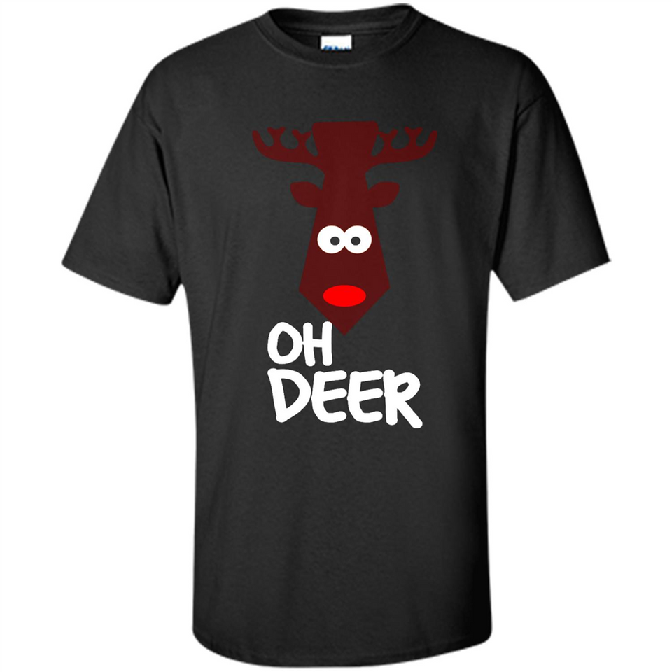 Oh Deer Christmas Reindeer Black mugs PINGPONG - Shirt