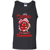 Queens Are Born In November T-Shirt Sexy Lips