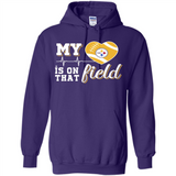 Pittsburgh Steelers Football My Heart is on that Field - Hoodie