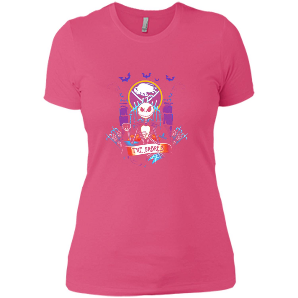 Buffalo Sabres Halloween The Nightmare Before Christmas - Ladies' Boyfriend T-Shirt