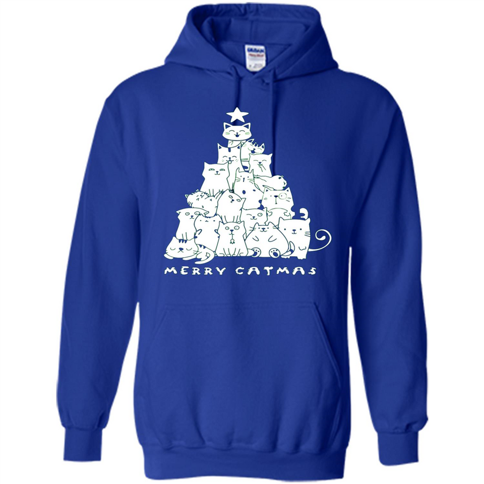 Merry Catmas - Merry Christmas Cat Lover Mug PINGPONG - Hoodie