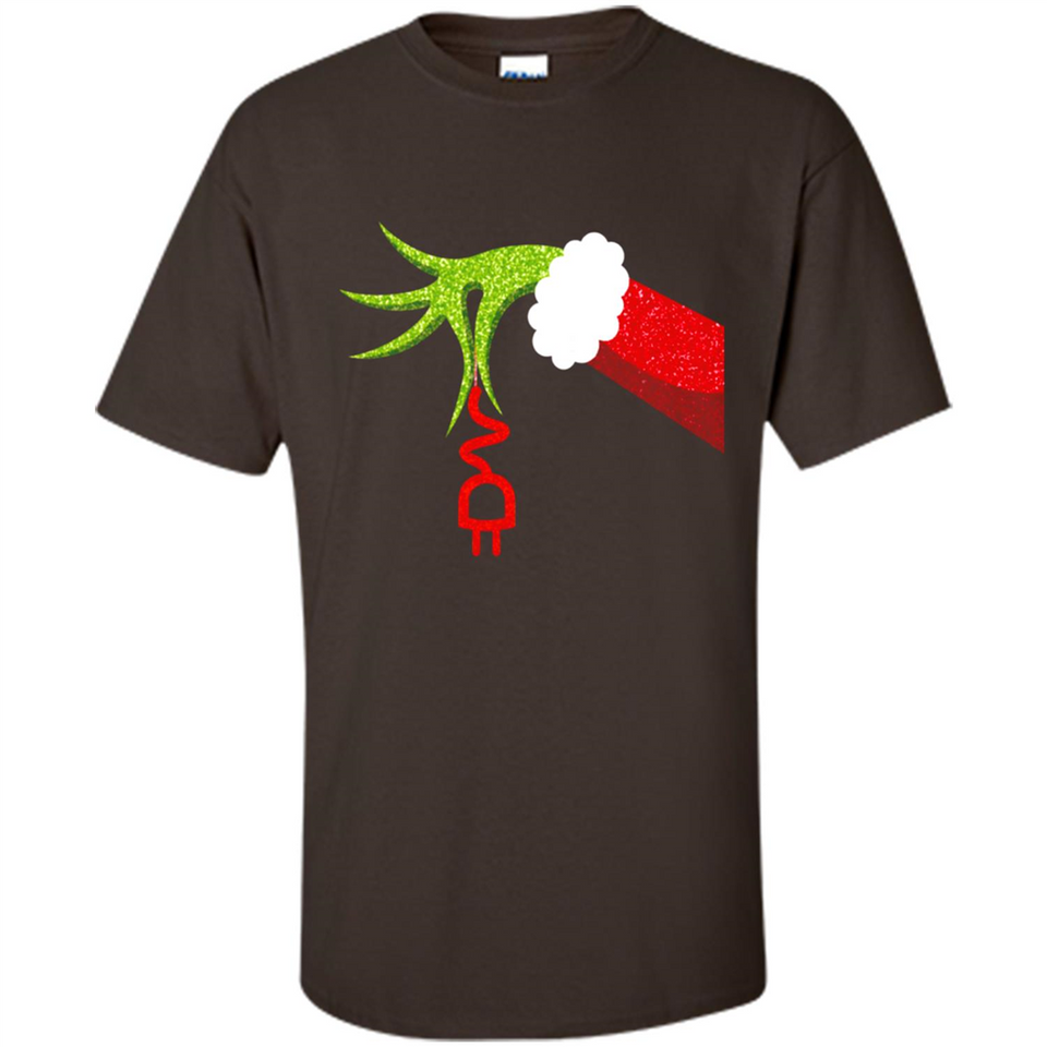Funny Grinch Hand Holding Electrician Ornament Christmas PING PONG