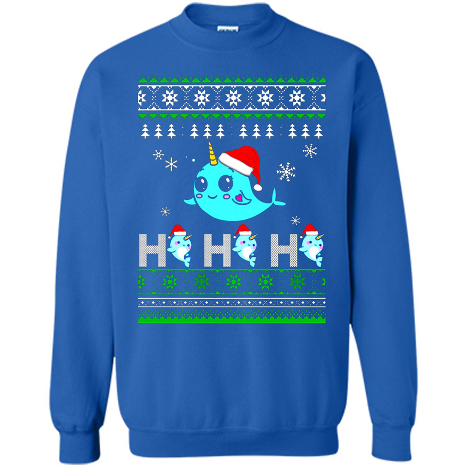 Narwhal christmas sweatshirt hoodie long PINGPONG - Sweatshirt