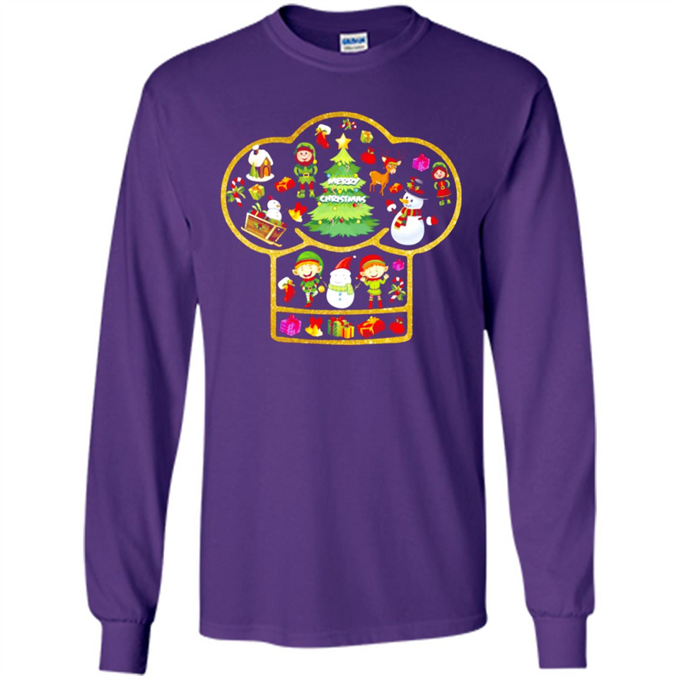Chef Hat Christmas Ornament - Long Sleeve T-Shirt