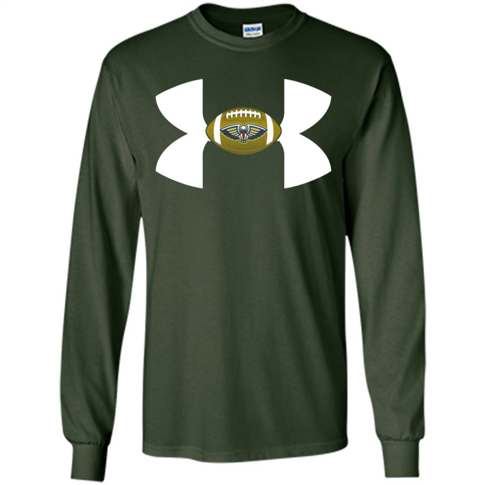 New Orleans Pelicans Under Armour Logo - Long Sleeve T-Shirt