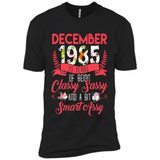 December 1985 33 Years Of Being Classy Sassy - Premium Short Sleeve T-Shirt