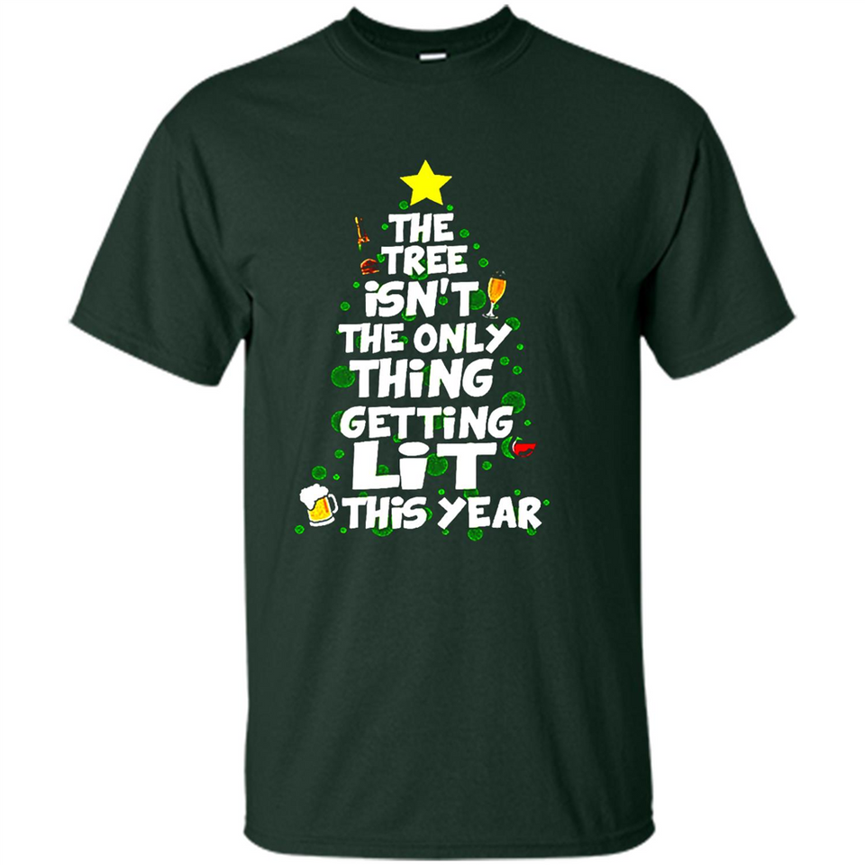 Funny Christmas Tree Drinking Sweatshirt Adult Boozy Festive - Shirt