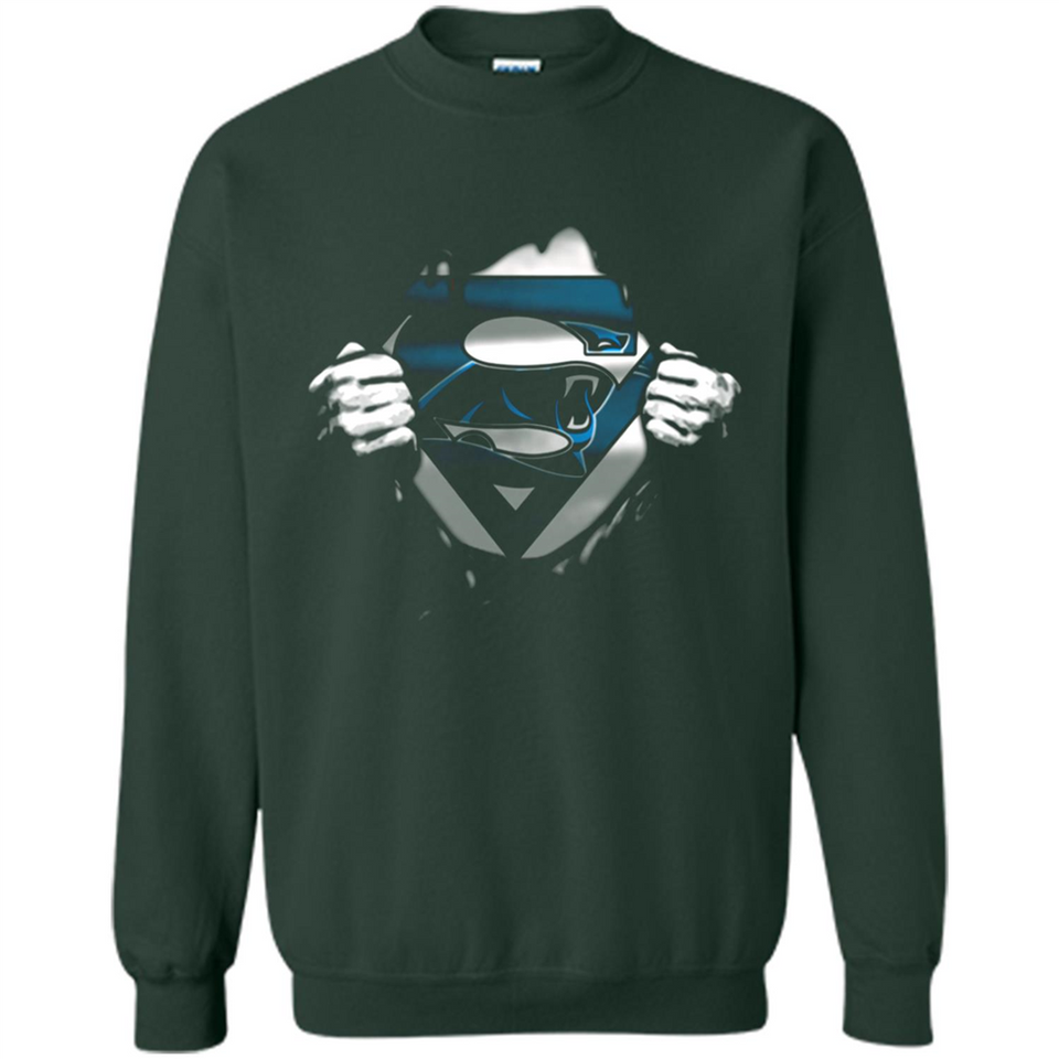 Carolina Panthers And Superman Fans - Sweatshirt